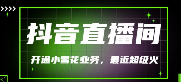 图片[1]-抖音直播间开通小雪花业务（外面收费288）最近超火-欢迎访问本站