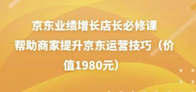 京东业绩增长店长必修课:帮助商家提升京东运营技巧-欢迎访问本站